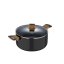 Caserola cu suprafata antiaderenta si capac 28 cm Earth Black