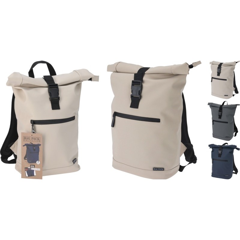 Batoh neoprénový ROLLTOP 21 l béžový