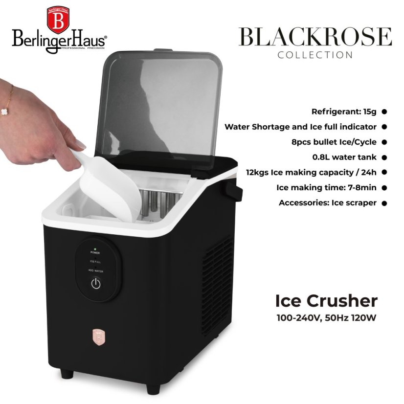 Výrobník ľadu z kolekcie Black Rose