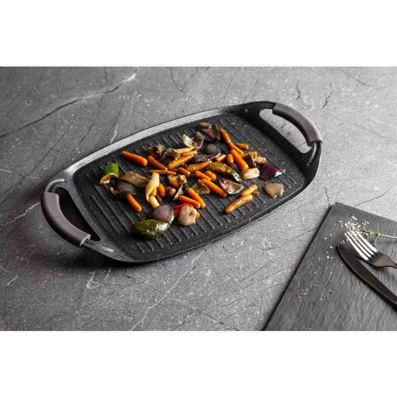 Grilovací deska s mramorovým povrchem Carbon PRO Line 47 cm