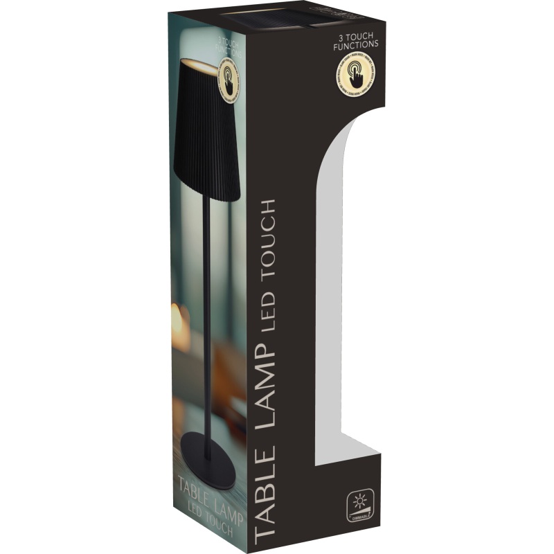 Stolní LED lampa 36 cm černá