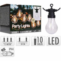 Světelný řetěz LED PARTY 10 žárovek 7,5m