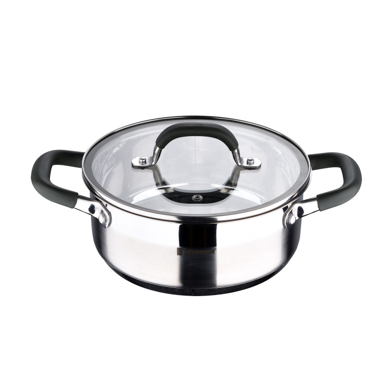 Caserola inox cu capac MIDNIGHT 20 cm 2,3 litri