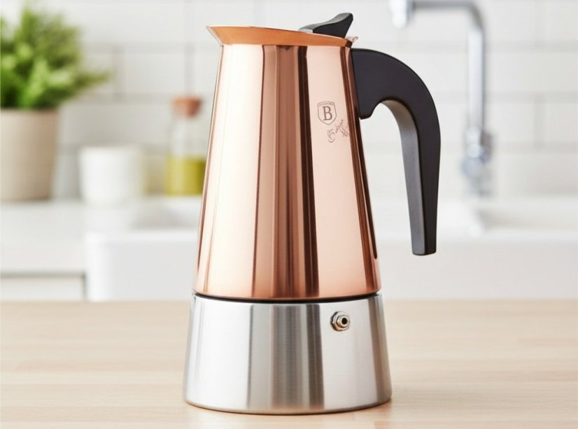 Moka hrniec indukčný 6 šálok Rosegold Metallic Line
