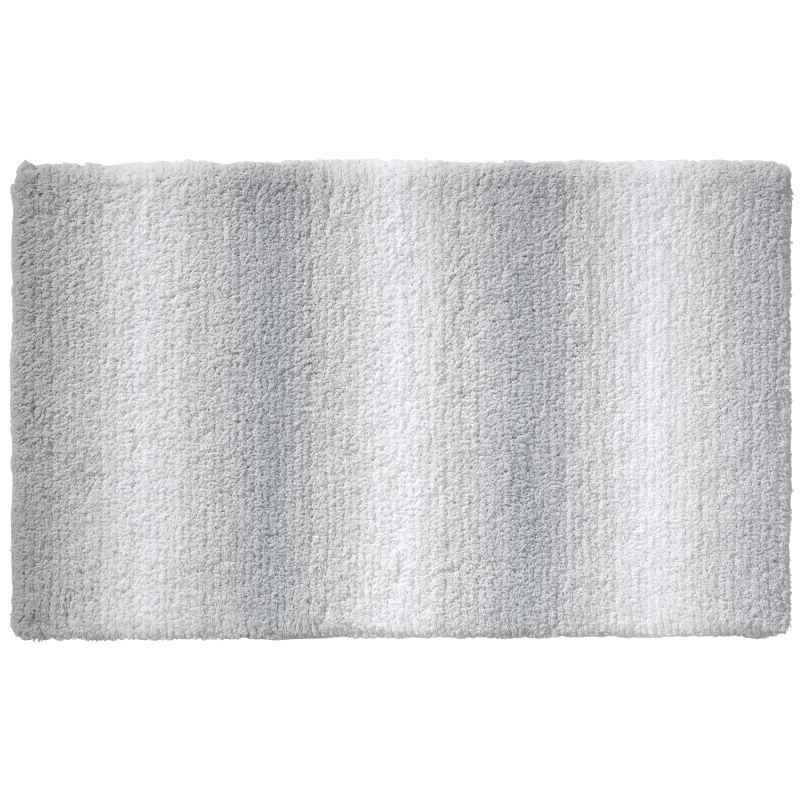 Alfombrilla de baño Ombre 120x70 cm poliéster gris