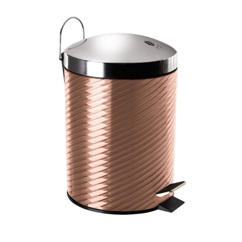 Koš odpadkový nerez 12 l Rosegold Metallic Line - design. vada