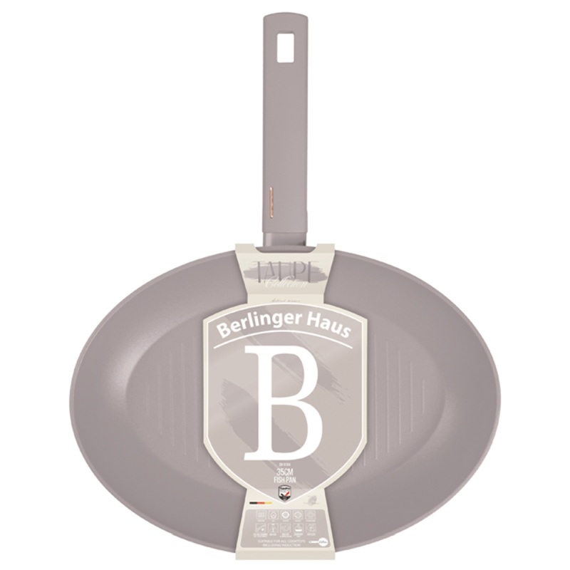 Pánev na ryby a steaky s titanovým povrchem 35 cm Taupe Collection