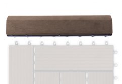 Bandă de tranziție G21 Teak indian pentru plăci WPC, dreaptă 30 x 7,5 cm