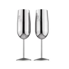 Sada sklenic 2 ks 260 ml na šampaňské Silver