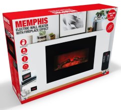 Elektrický krb nástěnný Memphis LED 80cm 1800W