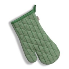 Chňapka rukavice do rúry Cora 100% bavlna svetlo zelené/zelené pruhy 31,0x18,0cm