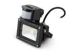 LED Reflektor G21 10W teplá biela, 650lm - čierny s PIR
