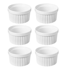 Creme Brulée zapekacia miska sada 6 ks biela 9x5cm