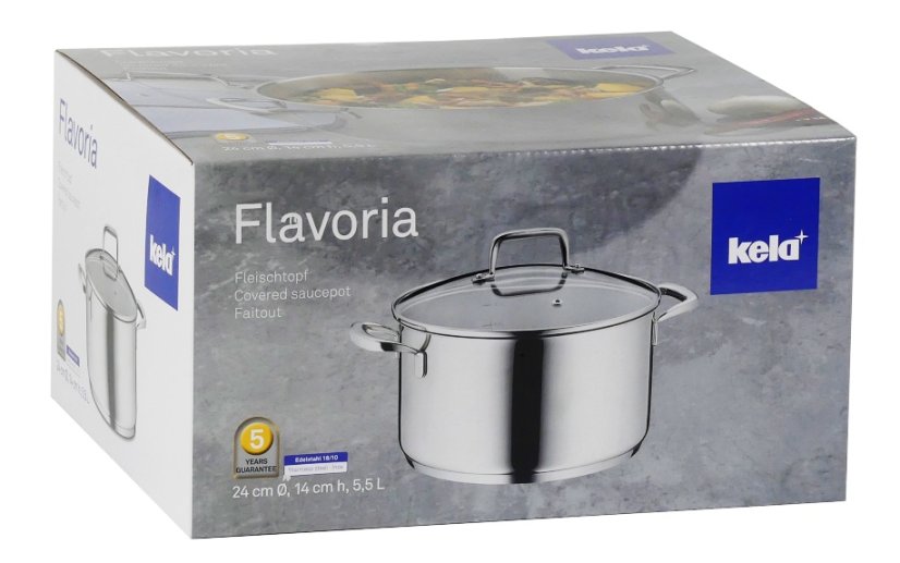 Hrnec s poklicí nerez 18/10 FLAVORIA 24 cm