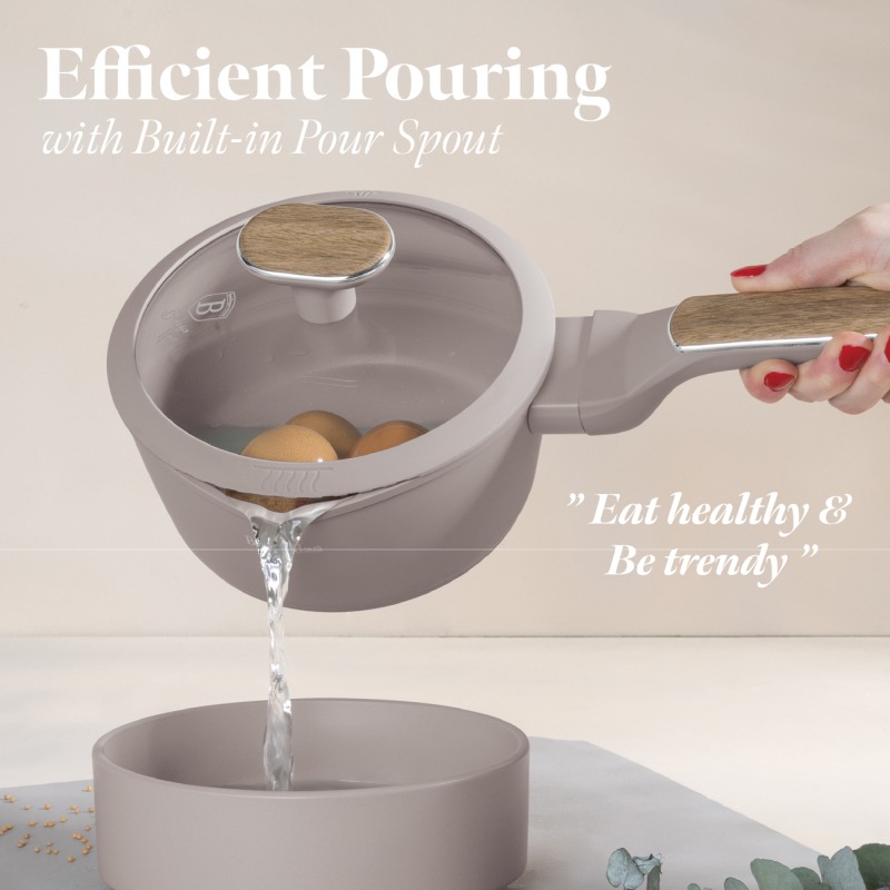 Sada nádobí s titanovým povrchem 15 ks Taupe Nordic Collection