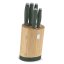 Sada nožů se stojanem BAMBOO 6 ks Matte Green Collection