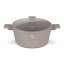 Caserolă cu suprafață din titan și capac 24 cm Taupe Collection