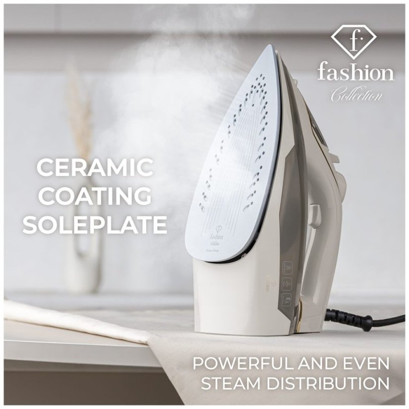Žehlička napařovací 2400 W Cream Gold Collection