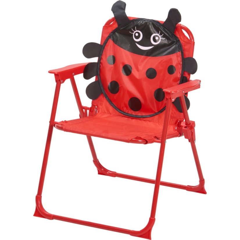 Záhradný nábytok detský stôl, 2 stoličky + slnečník s motívom berušky