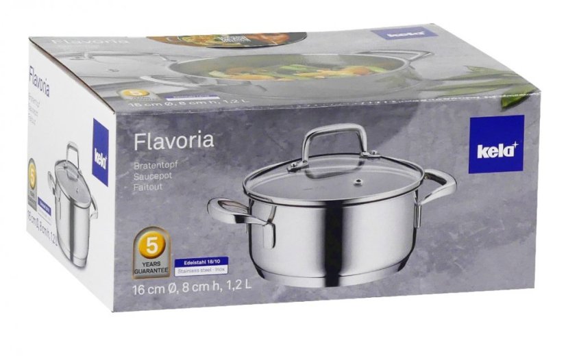 Kastrol s poklicí nerez 18/10 FLAVORIA 16 cm