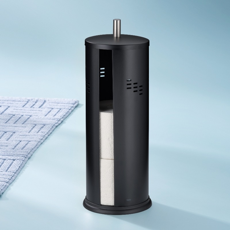 Držiak WC papiera Swing, čierna 14,5x39,5 cm