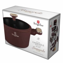 Caserolă cu suprafață din titan și capac 24 cm Leonardo Nordic Collection