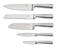 Sada nožov nerez v drevenom bloku 6 ks