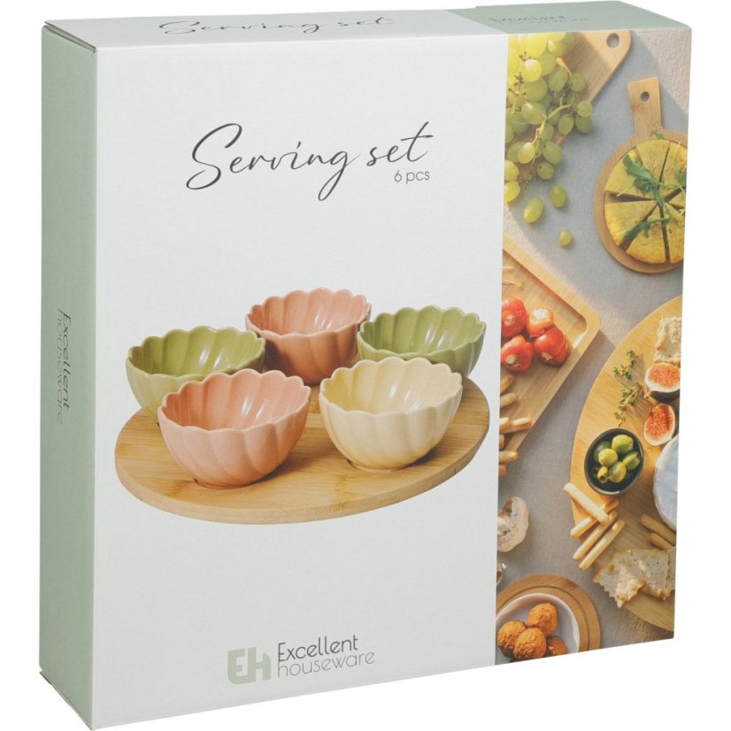 Set de servire pentru delicatese 6 buc