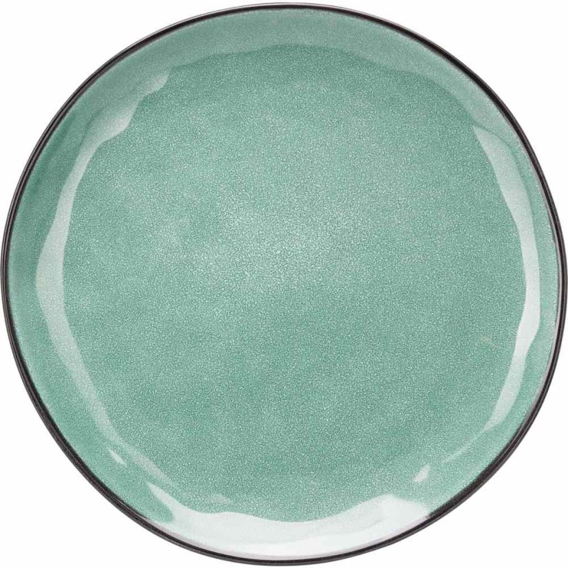 Jídelní sada 16 ks kamenina zelená