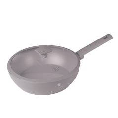 Pánev WOK s titanovým povrchem a poklicí 28 cm Taupe Collection Pánev WOK s titanovým povrchem a poklicí 28 cm Taupe Collection