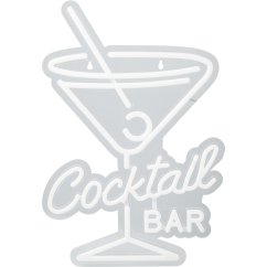Dekorace svítící nástěnná 30 × 38 cm coctail bar