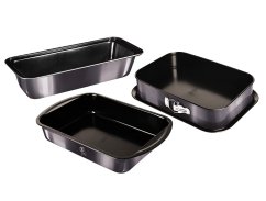 Bandeja de horno y moldes con superficie de titanio juego de 3 Carbon PRO Line
