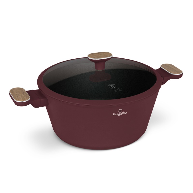Kastrol s titanovým povrchem a poklicí 28 cm Leonardo Nordic Collection