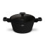 Kastrol s titanovým povrchem a poklicí 24 cm Black Rose Collection