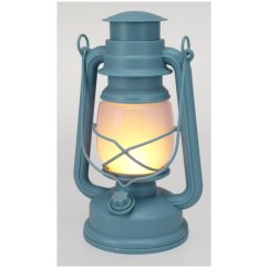 Lampáš s LED plameňom 24 cm modrá