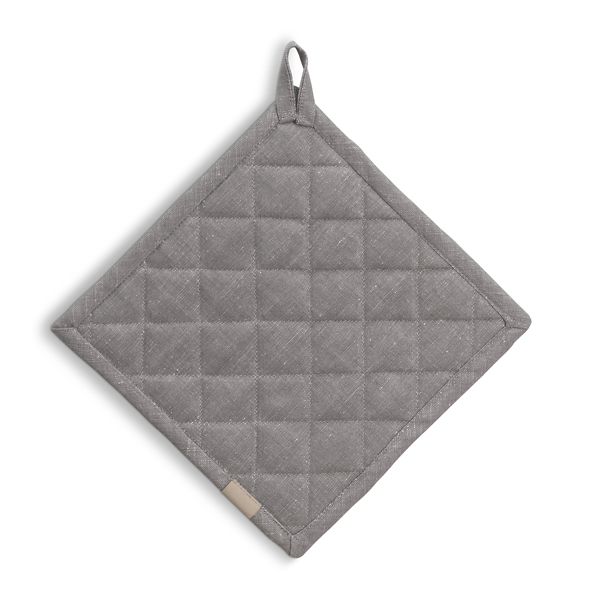 Podložka pod hrnec Puro 55% bavlna/45% len šedý 20,0x20,0cm