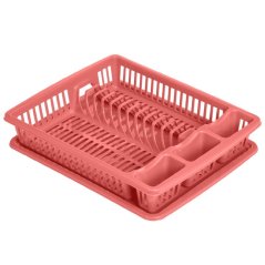 Odkapávač na nádobí plast 46 x 36,5 x 8 cm růžová Odkapávač na nádobí plast 46 x 36,5 x 8 cm růžová