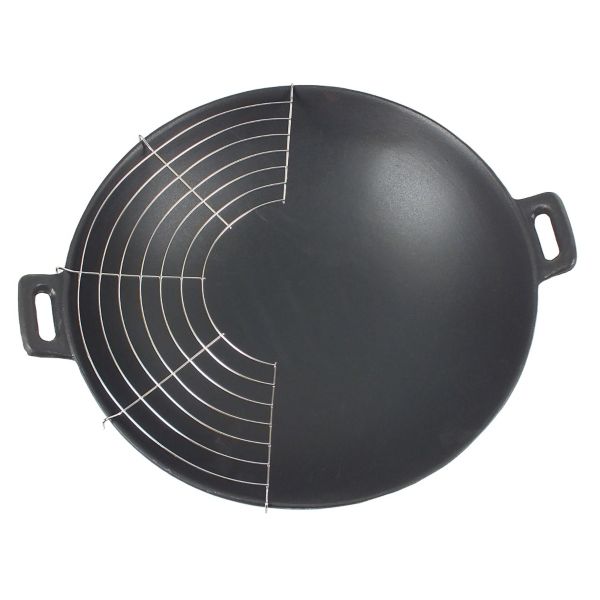 Wok litinový 36 cm s příslušenstvím sada 5 ks