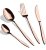 Set tacâmuri 24 buc Rosegold Metallic Line