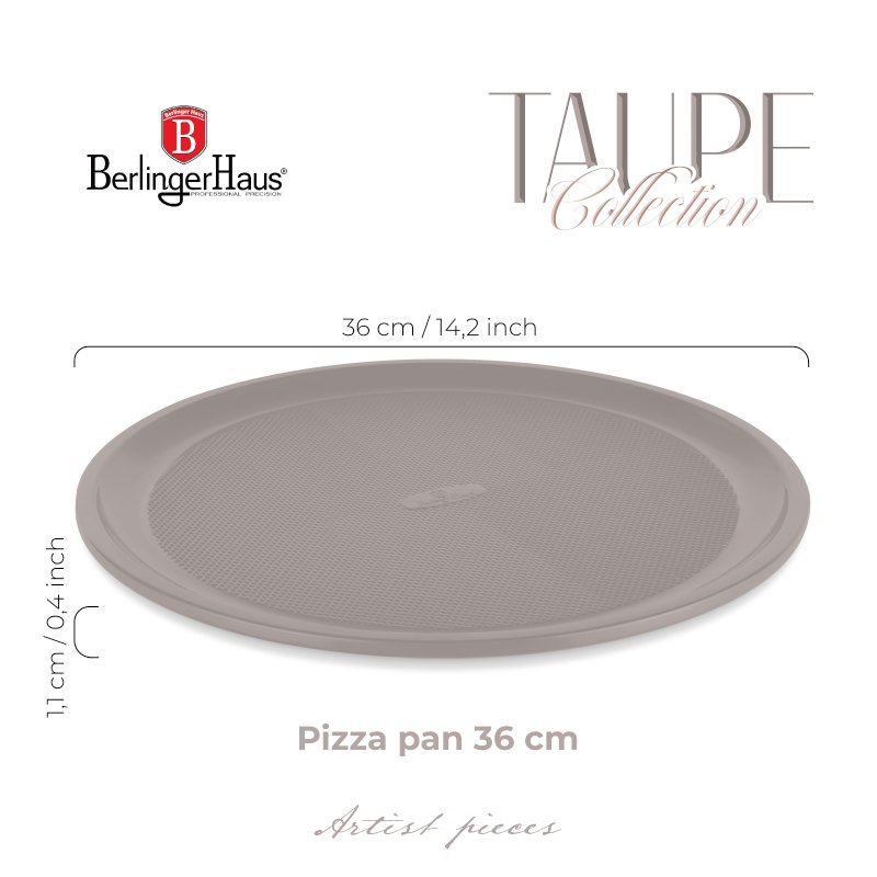 Pánev na pizzu s titanovým povrchem 36 cm Taupe Collection