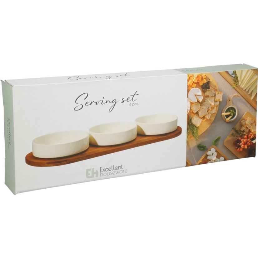 Servírovací sada na pochutiny 4ks