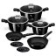 Sada nádobí s titanovým povrchem 10 ks Black Vantage Collection