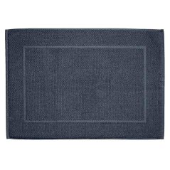 Koupelnová předložka Lavinia 100% organická bavlna tmavě modrá 60x100 cm