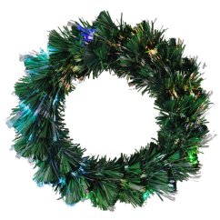 Vánoční věnec s LED osvětlením 50 cm barevný
