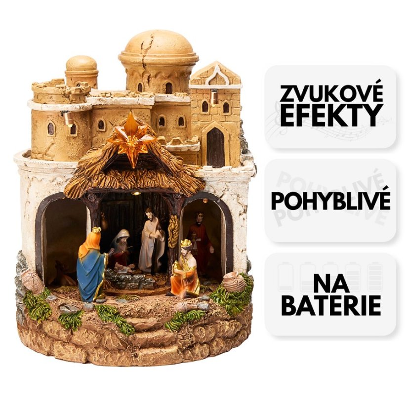 Betlém Vánoční dekorace 22 cm