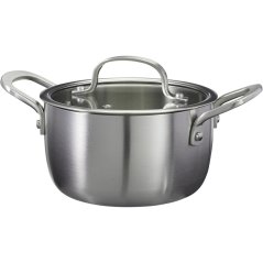 Kastrol nerez 16 cm s poklicí