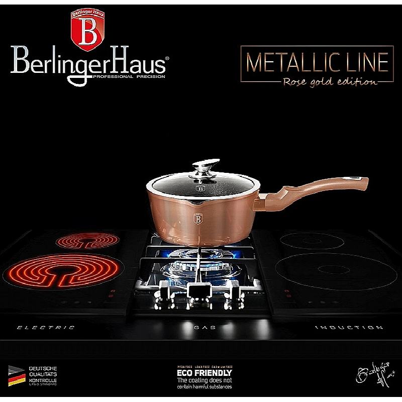 Rendlík s poklicí s mramorovým povrchem 16 cm Rosegold Metallic Line