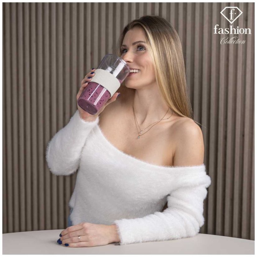 Blender portabil pentru smoothie cu USB-C din colecția Cream Gold