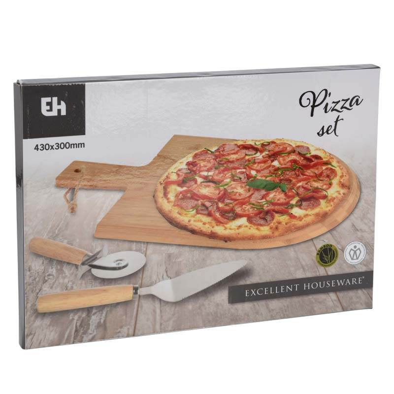 Doštička na pizzu sada 3 ks