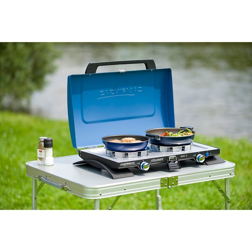 400-S STOVE - dvouplotýnkový vařič na PB lahve (2 x 2200 W / 6 kg)